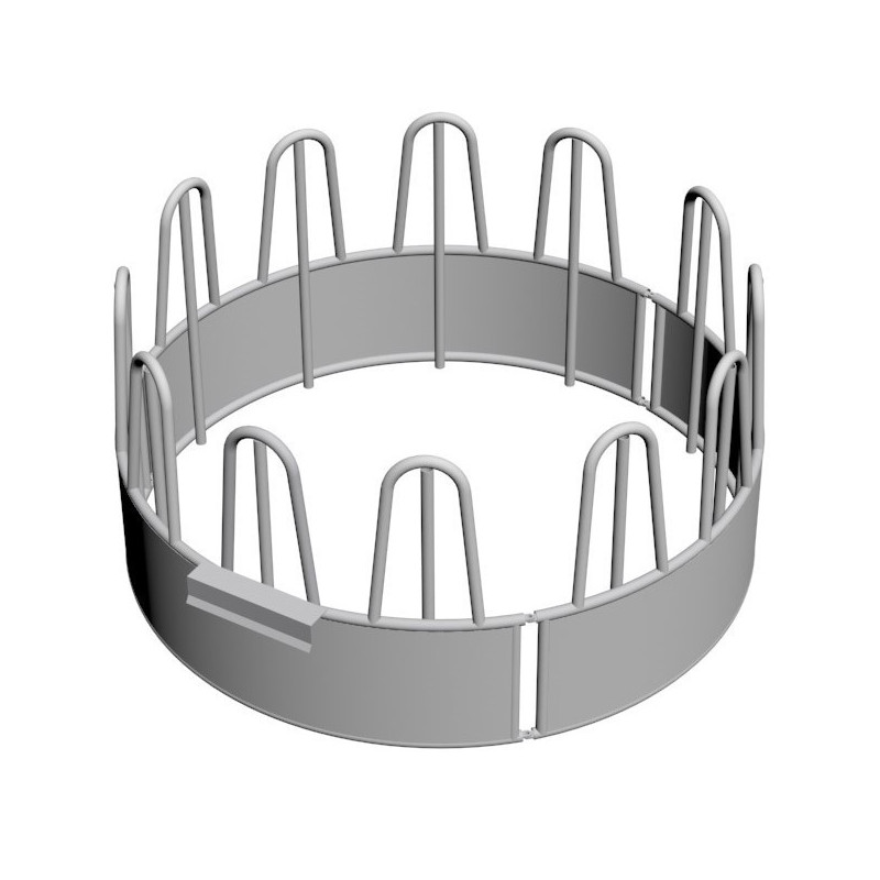 Cattle feeder round zinc plated