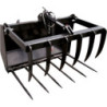 Manure fork with grapple 1 actuator